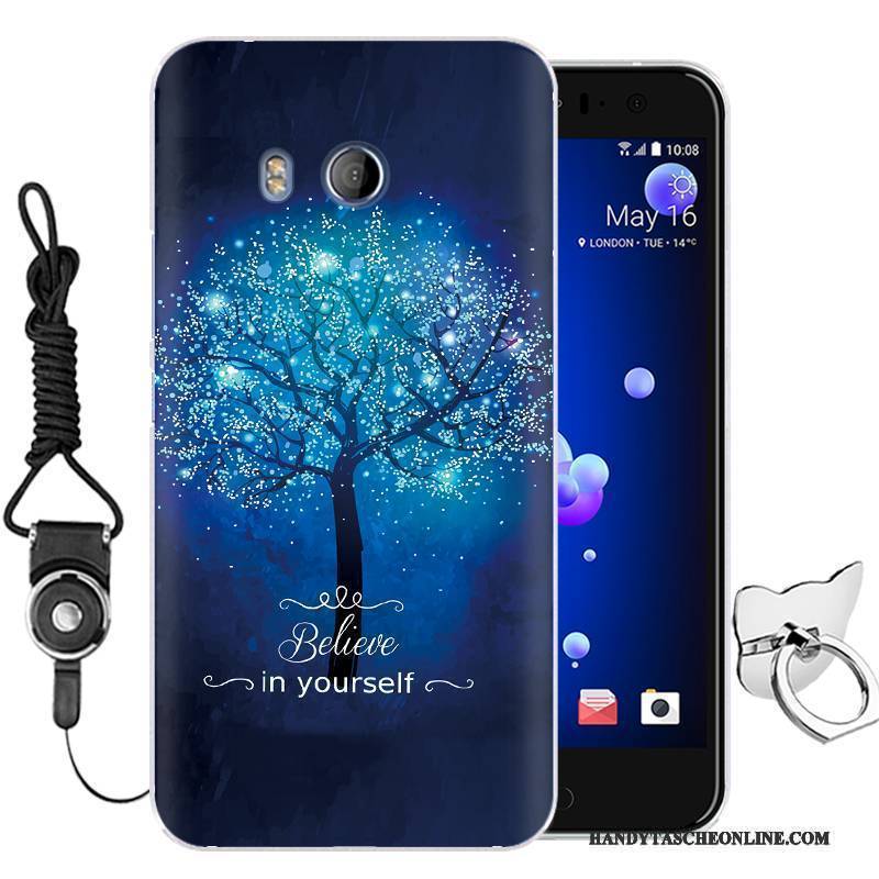 Hülle Htc U11 Silikon Handyhüllen Grün, Case Htc U11 Weiche Anti-sturz