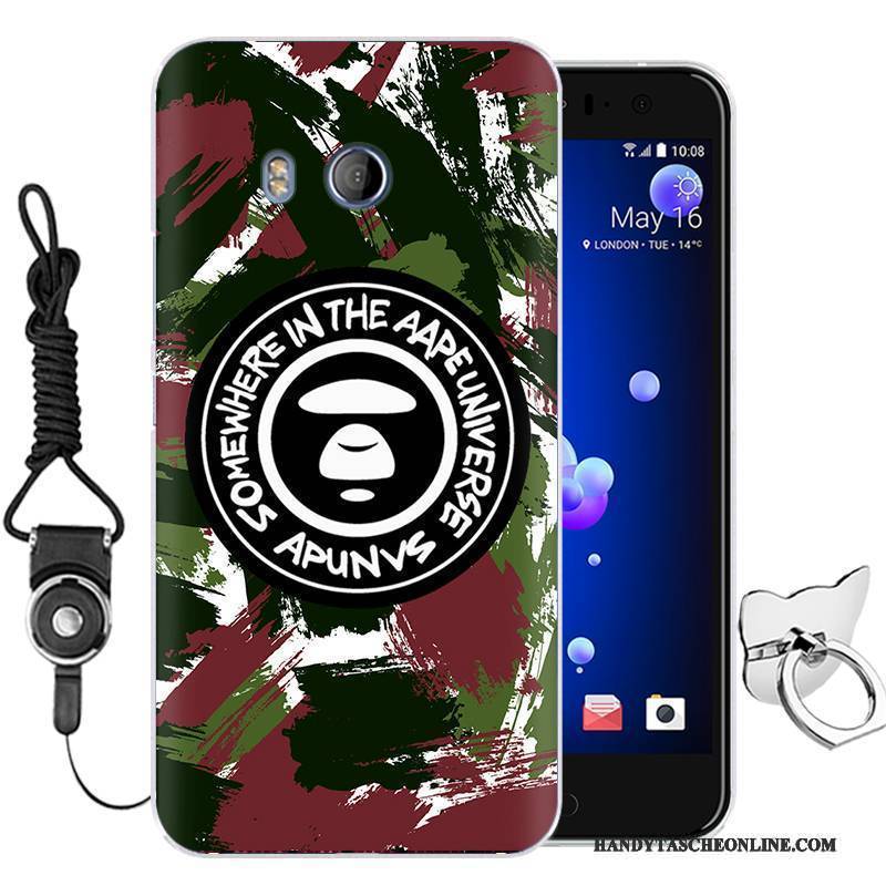 Hülle Htc U11 Silikon Handyhüllen Grün, Case Htc U11 Weiche Anti-sturz