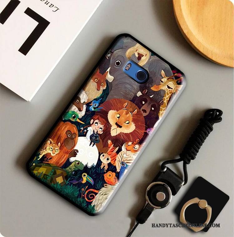 Hülle Htc U11 Taschen Handyhüllen Gelb, Case Htc U11 Schutz Anti-sturz Ring