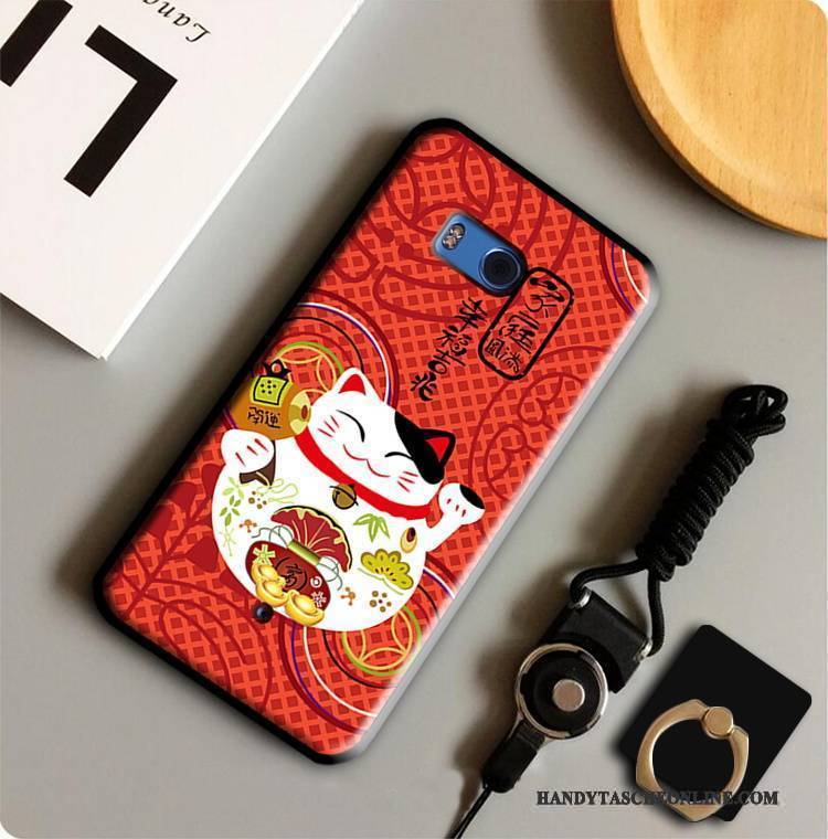 Hülle Htc U11 Taschen Handyhüllen Gelb, Case Htc U11 Schutz Anti-sturz Ring