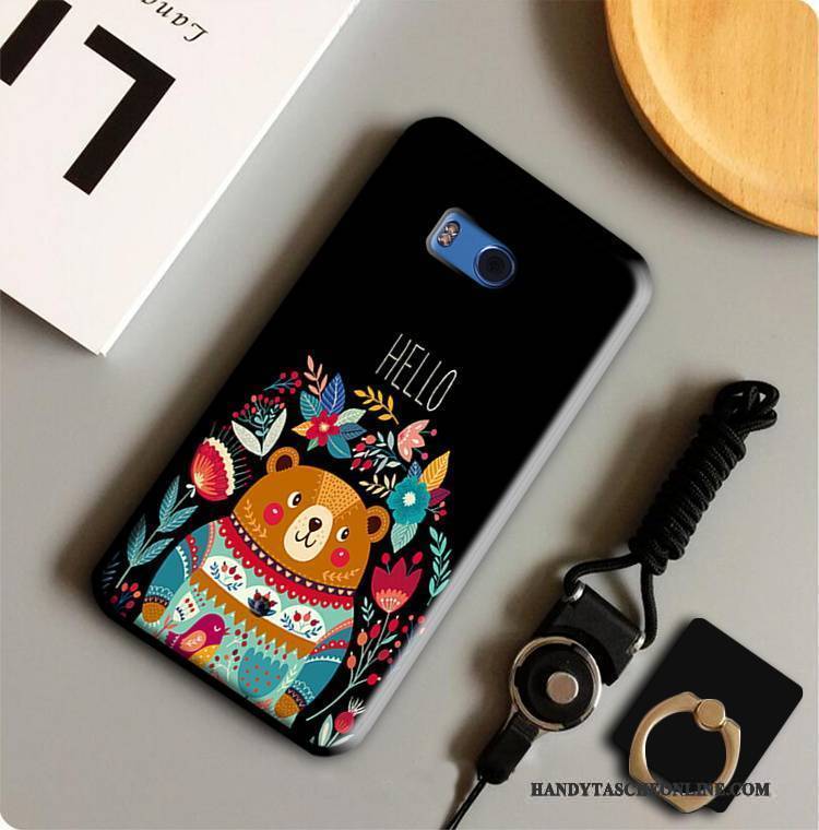 Hülle Htc U11 Taschen Handyhüllen Gelb, Case Htc U11 Schutz Anti-sturz Ring