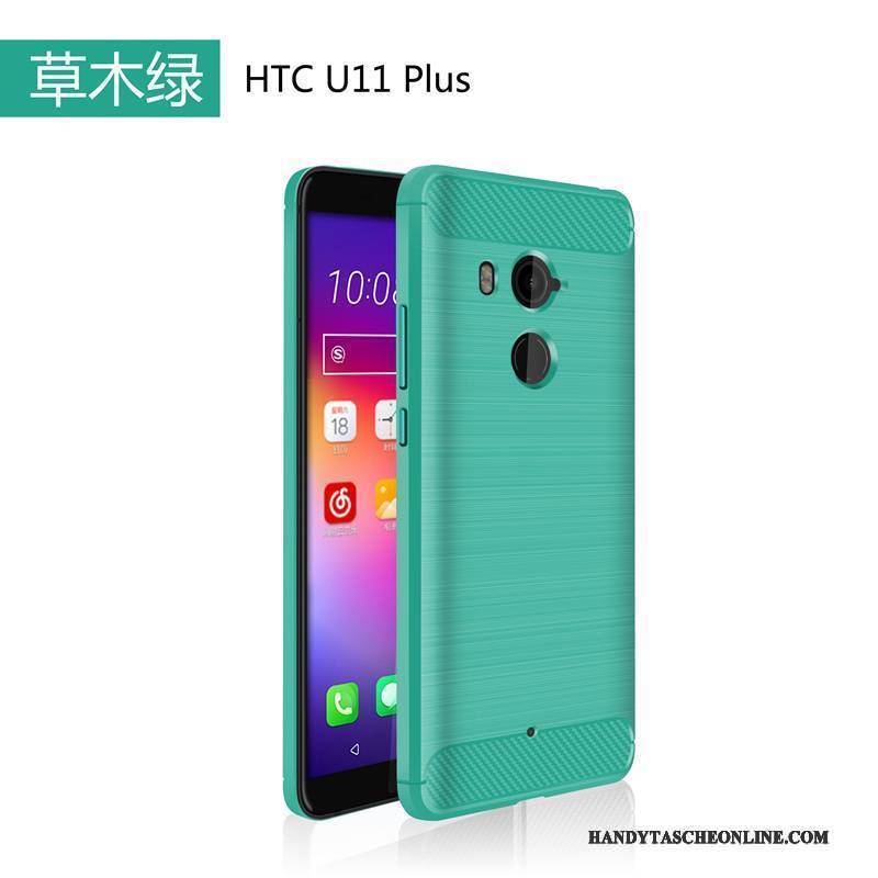 Hülle Htc U11+ Weiche Grün Handyhüllen, Case Htc U11+ Kreativ Anti-sturz