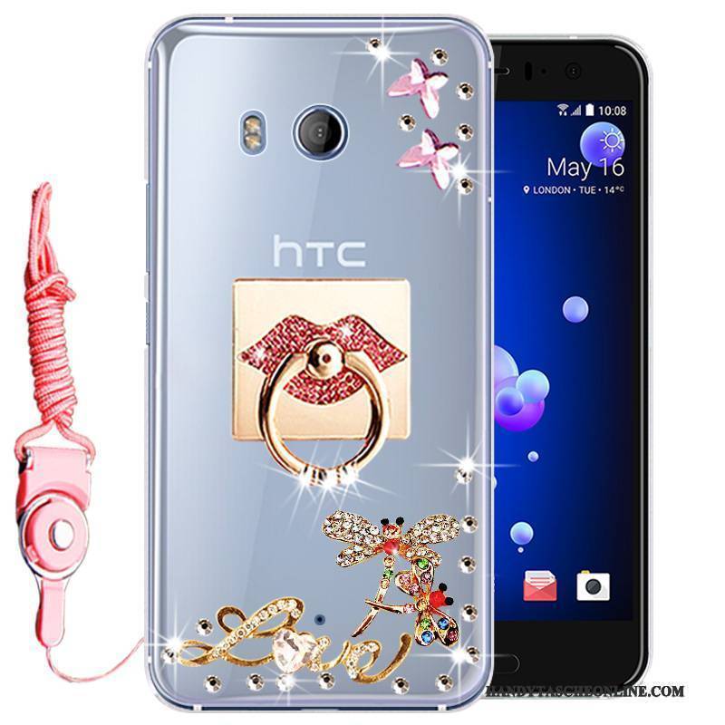 Hülle Htc U11 Weiche Handyhüllen Anti-sturz, Case Htc U11 Taschen Gold