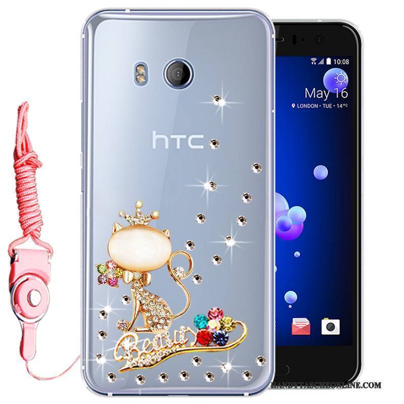 Hülle Htc U11 Weiche Handyhüllen Anti-sturz, Case Htc U11 Taschen Gold