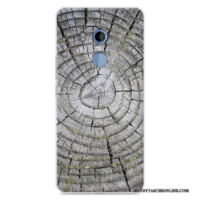 Hülle Htc U11+ Weiche Weiß Anti-sturz, Case Htc U11+ Taschen Holz Handyhüllen