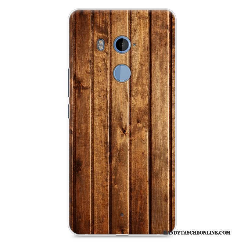 Hülle Htc U11+ Weiche Weiß Anti-sturz, Case Htc U11+ Taschen Holz Handyhüllen