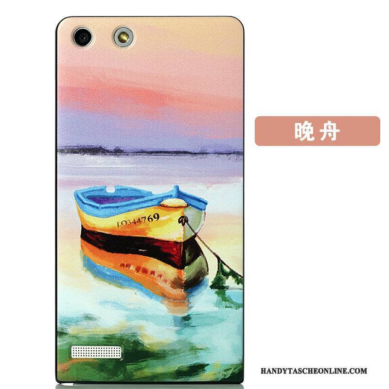 Hülle Huawei Ascend G6 Farbe Hintere Abdeckung Schlank, Case Huawei Ascend G6 Schutz Schwer Nubuck