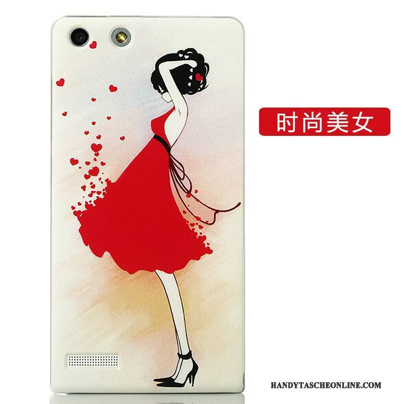 Hülle Huawei Ascend G6 Karikatur Schwer Persönlichkeit, Case Huawei Ascend G6 Schutz Handyhüllen Hintere Abdeckung