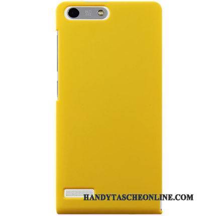 Hülle Huawei Ascend G6 Schutz Gelb Handyhüllen, Case Huawei Ascend G6 Schwer Nubuck