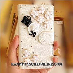 Hülle Huawei Ascend G6 Taschen Gold Handyhüllen, Case Huawei Ascend G6 Lederhülle