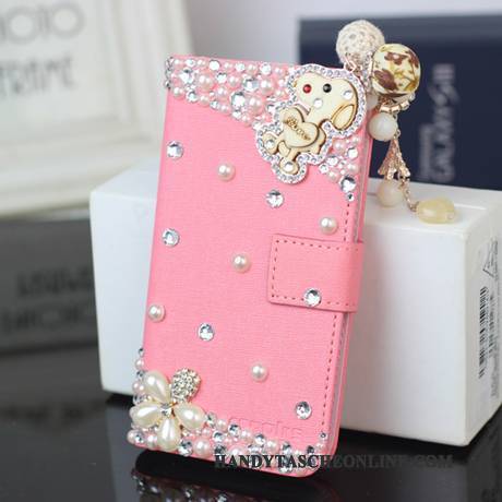 Hülle Huawei Ascend G6 Taschen Gold Handyhüllen, Case Huawei Ascend G6 Lederhülle