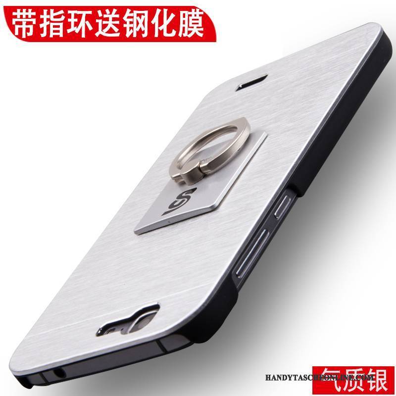 Hülle Huawei Ascend G7 Metall Nubuck Schwer, Case Huawei Ascend G7 Schutz Anti-sturz Handyhüllen