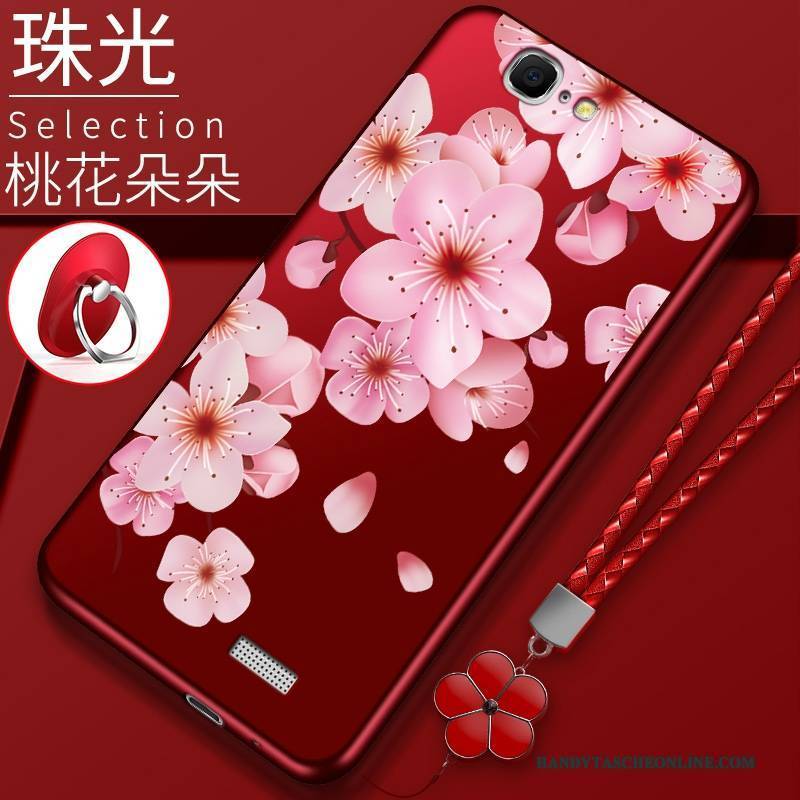 Hülle Huawei Ascend G7 Silikon Neu Persönlichkeit, Case Huawei Ascend G7 Kreativ Schlank Rot