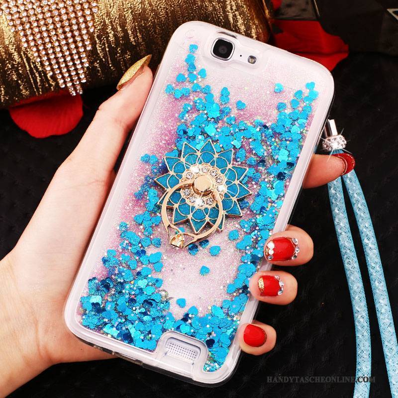 Hülle Huawei Ascend G7 Strass Dünne Lila, Case Huawei Ascend G7 Schutz Handyhüllen Treibsand