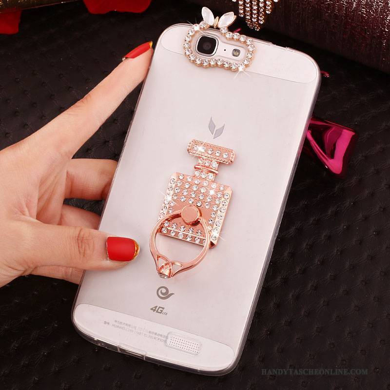 Hülle Huawei Ascend G7 Weiche Handyhüllen Rosa, Case Huawei Ascend G7 Schutz