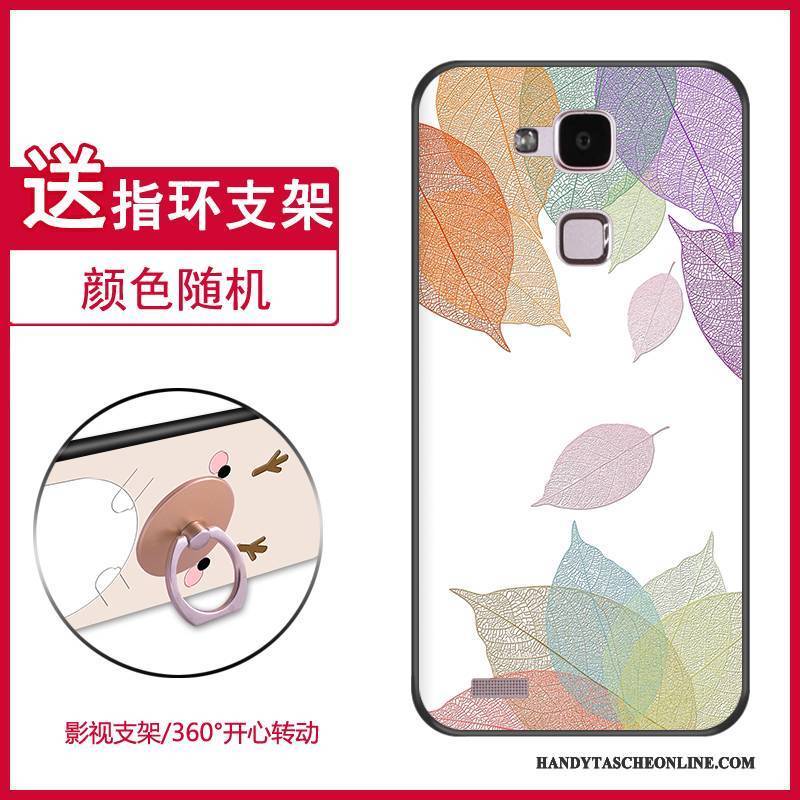 Hülle Huawei Ascend Mate 7 Karikatur Handyhüllen Anti-sturz, Case Huawei Ascend Mate 7 Weiche Hellblau Persönlichkeit