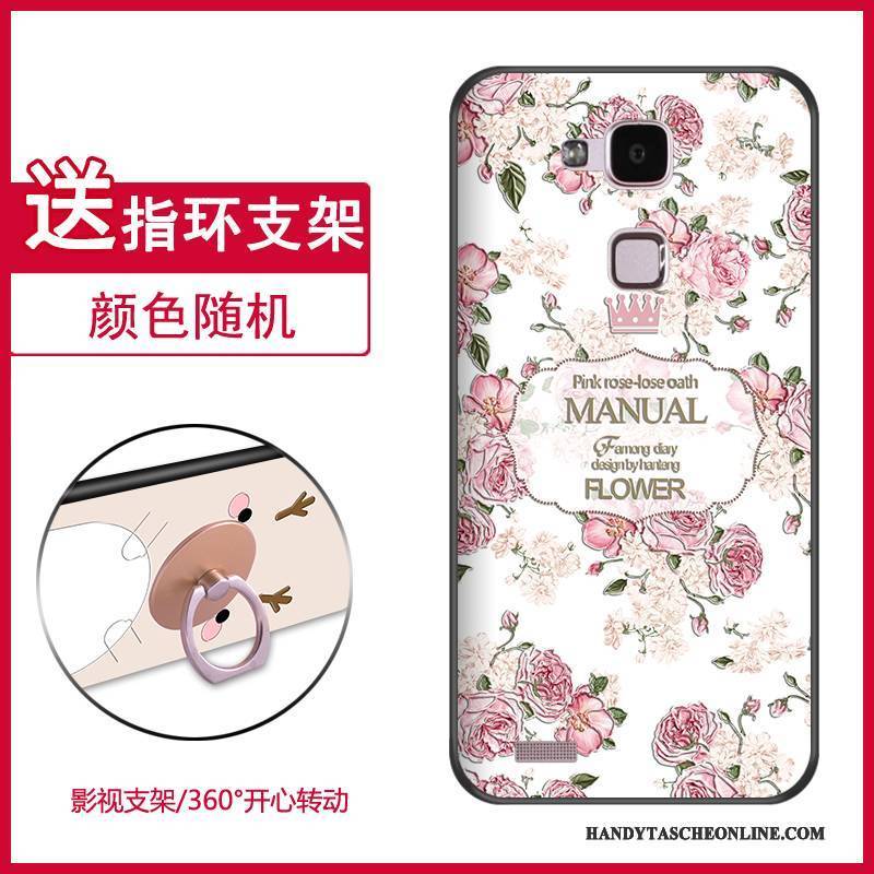 Hülle Huawei Ascend Mate 7 Karikatur Handyhüllen Anti-sturz, Case Huawei Ascend Mate 7 Weiche Hellblau Persönlichkeit