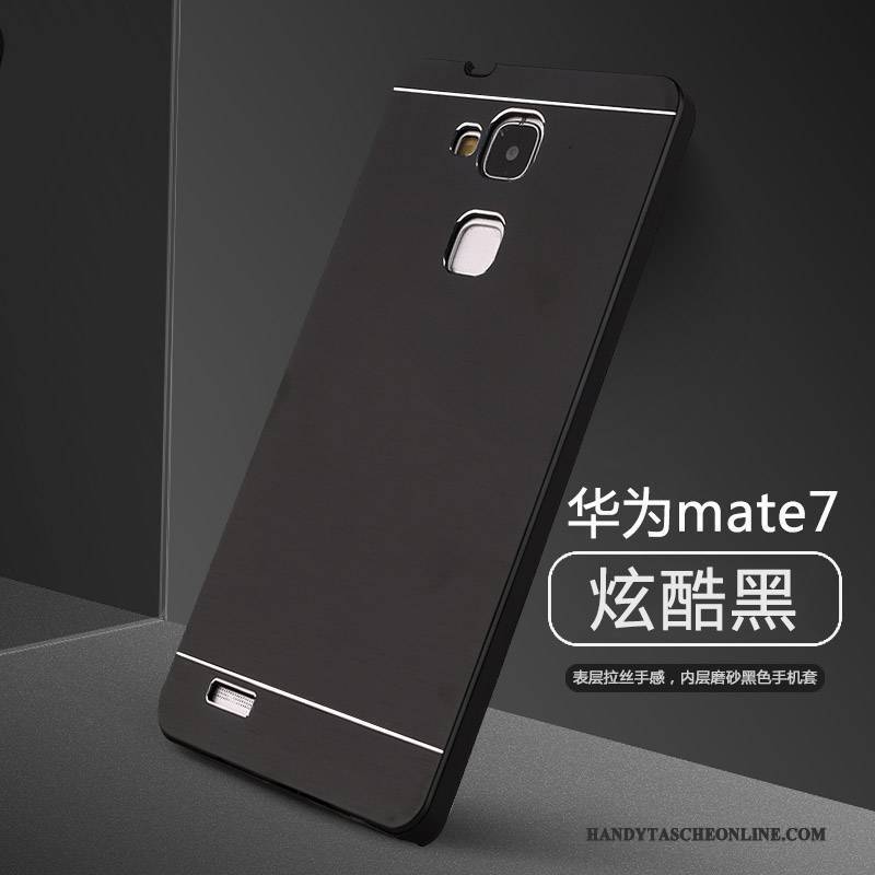 Hülle Huawei Ascend Mate 7 Kreativ Persönlichkeit Trend, Case Huawei Ascend Mate 7 Metall Silber Handyhüllen