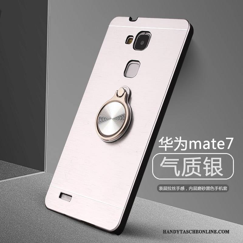 Hülle Huawei Ascend Mate 7 Kreativ Persönlichkeit Trend, Case Huawei Ascend Mate 7 Metall Silber Handyhüllen