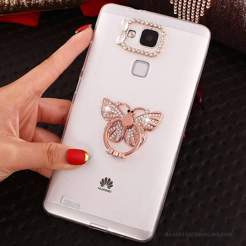 Hülle Huawei Ascend Mate 7 Schutz Transparent Rosa, Case Huawei Ascend Mate 7 Weiche