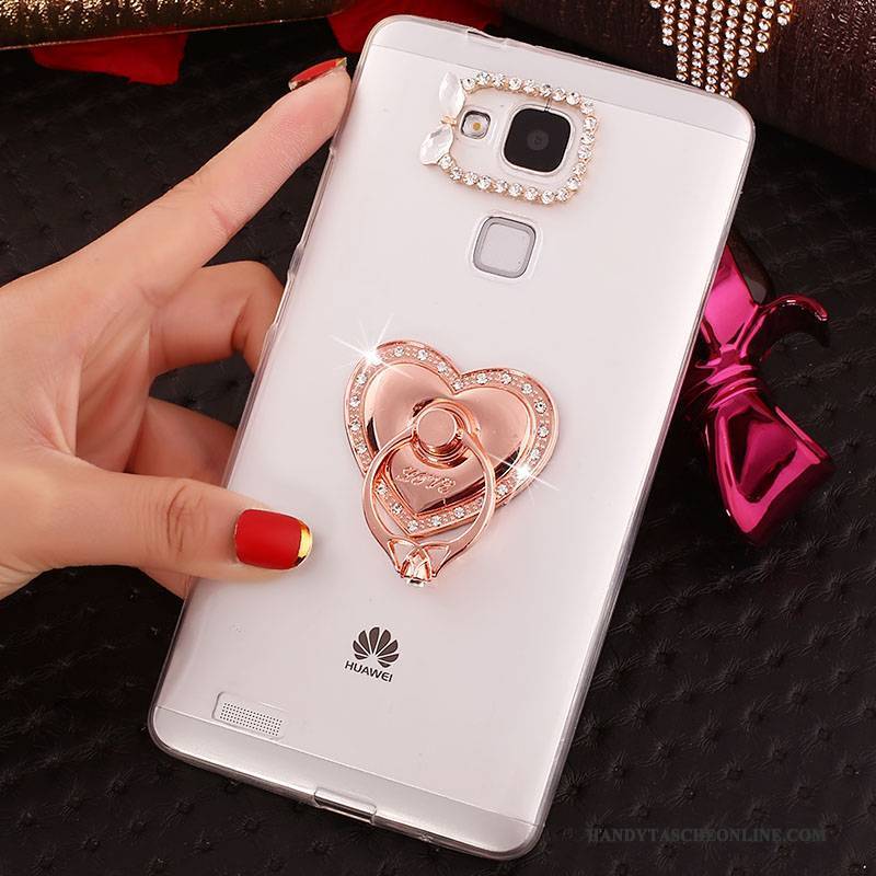 Hülle Huawei Ascend Mate 7 Schutz Transparent Rosa, Case Huawei Ascend Mate 7 Weiche