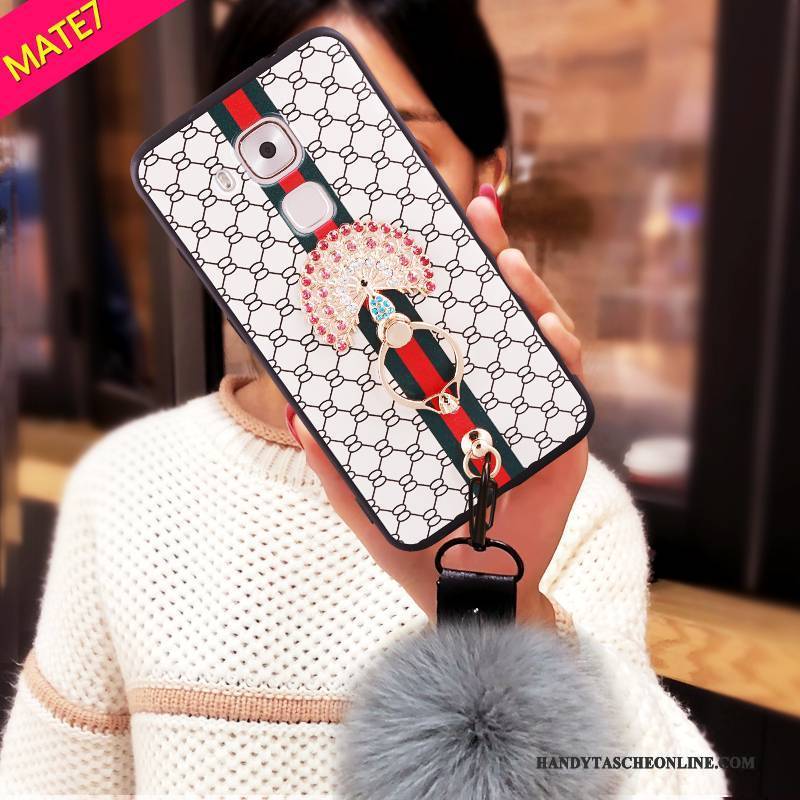 Hülle Huawei Ascend Mate 7 Taschen Weiß Trend, Case Huawei Ascend Mate 7 Handyhüllen