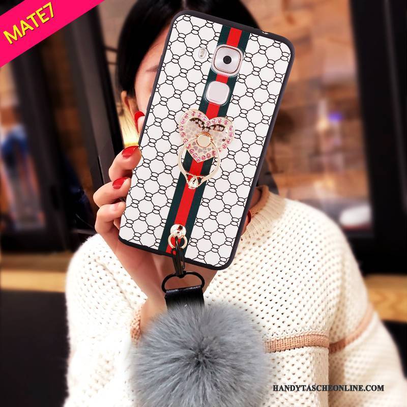 Hülle Huawei Ascend Mate 7 Taschen Weiß Trend, Case Huawei Ascend Mate 7 Handyhüllen