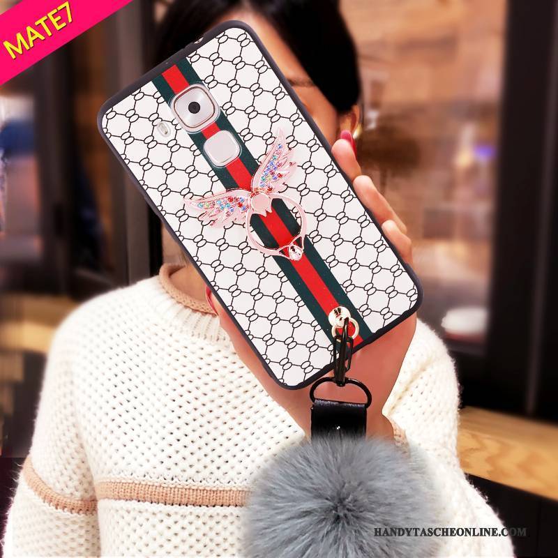 Hülle Huawei Ascend Mate 7 Taschen Weiß Trend, Case Huawei Ascend Mate 7 Handyhüllen