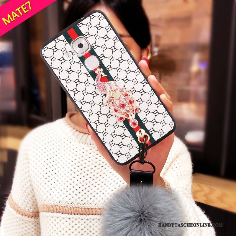 Hülle Huawei Ascend Mate 7 Taschen Weiß Trend, Case Huawei Ascend Mate 7 Handyhüllen