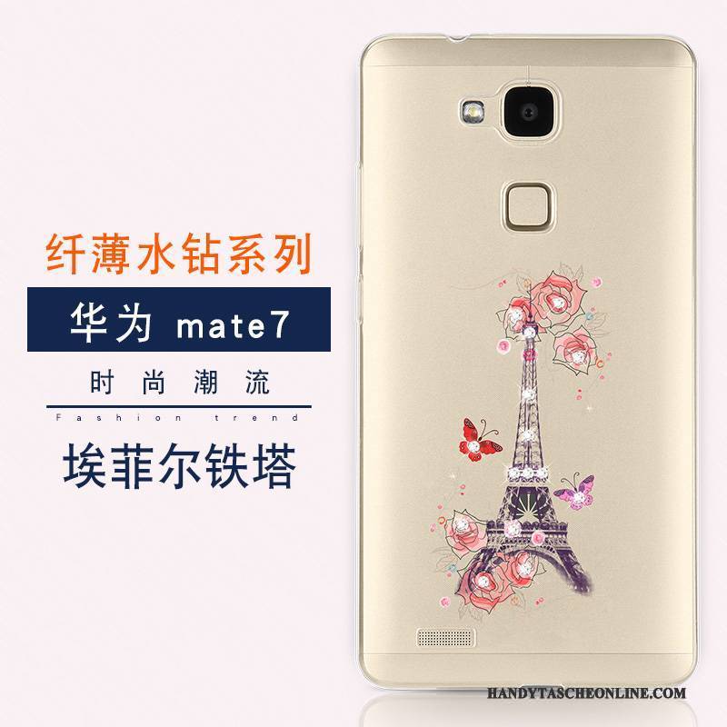 Hülle Huawei Ascend Mate 7 Weiche Neu Trend, Case Huawei Ascend Mate 7 Luxus Anti-sturz Handyhüllen