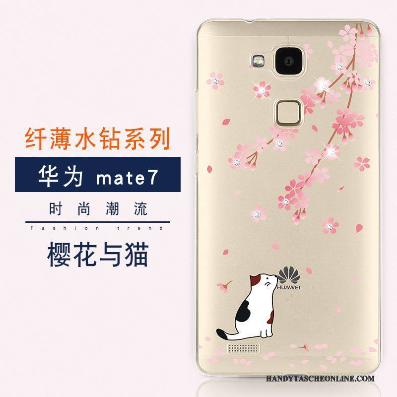 Hülle Huawei Ascend Mate 7 Weiche Neu Trend, Case Huawei Ascend Mate 7 Luxus Anti-sturz Handyhüllen