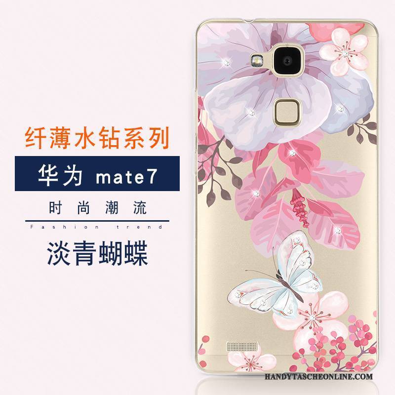 Hülle Huawei Ascend Mate 7 Weiche Neu Trend, Case Huawei Ascend Mate 7 Luxus Anti-sturz Handyhüllen