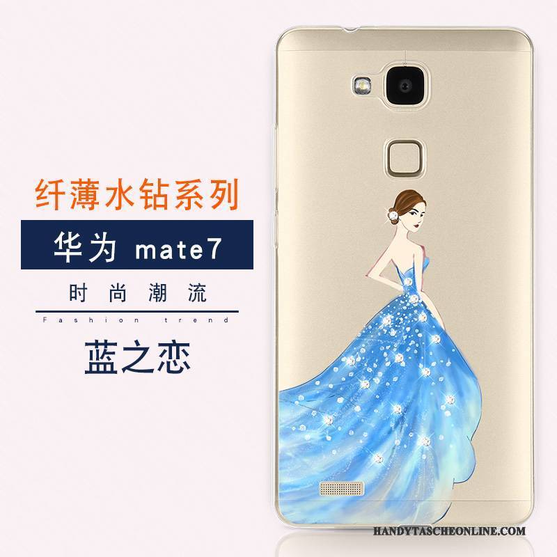 Hülle Huawei Ascend Mate 7 Weiche Neu Trend, Case Huawei Ascend Mate 7 Luxus Anti-sturz Handyhüllen