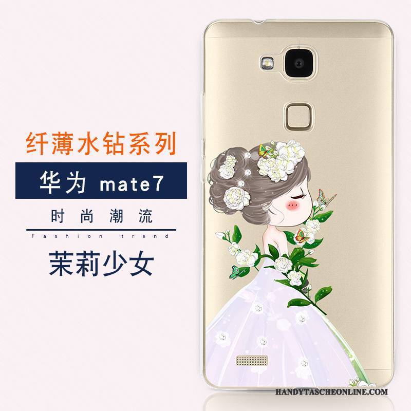 Hülle Huawei Ascend Mate 7 Weiche Neu Trend, Case Huawei Ascend Mate 7 Luxus Anti-sturz Handyhüllen