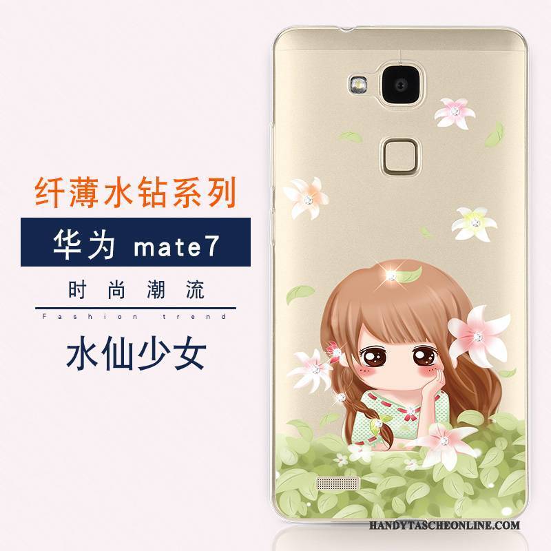 Hülle Huawei Ascend Mate 7 Weiche Neu Trend, Case Huawei Ascend Mate 7 Luxus Anti-sturz Handyhüllen