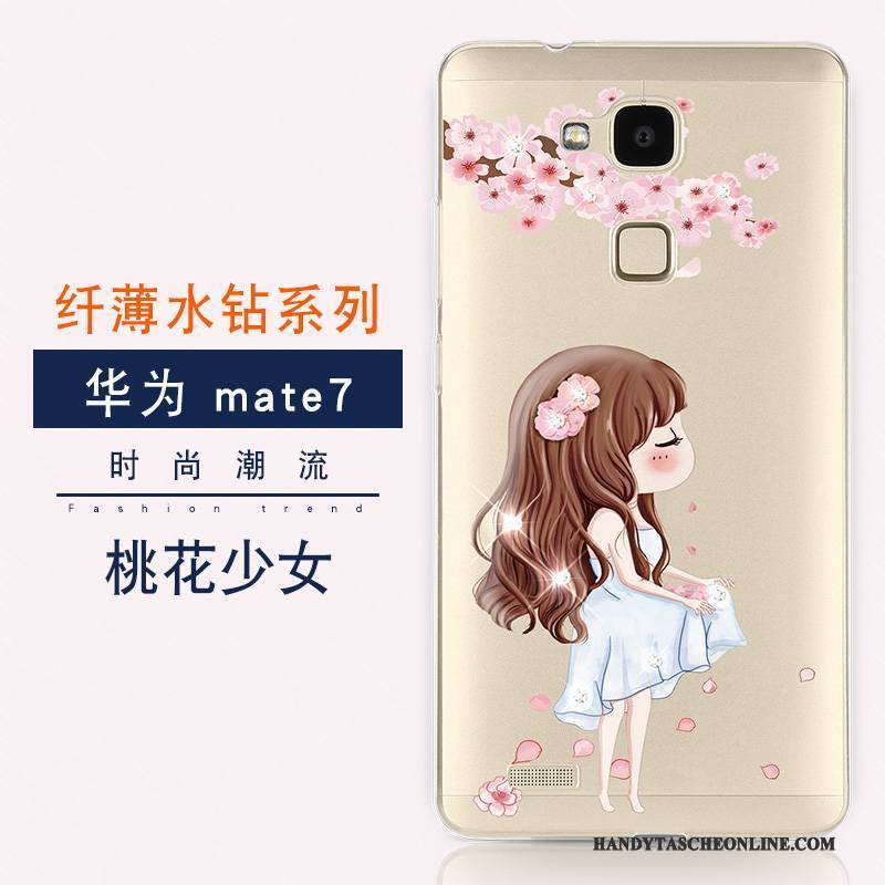 Hülle Huawei Ascend Mate 7 Weiche Neu Trend, Case Huawei Ascend Mate 7 Luxus Anti-sturz Handyhüllen