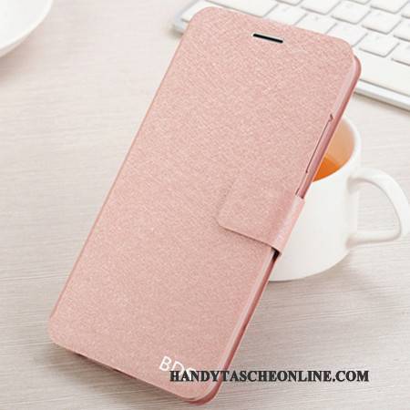 Hülle Huawei G7 Plus Folio Handyhüllen Anti-sturz, Case Huawei G7 Plus Lederhülle Rosa