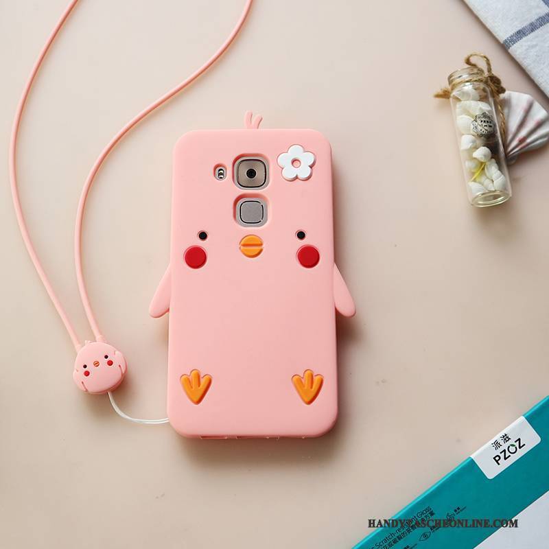 Hülle Huawei G7 Plus Karikatur Rosa Trend, Case Huawei G7 Plus Weiche Anti-sturz Nette