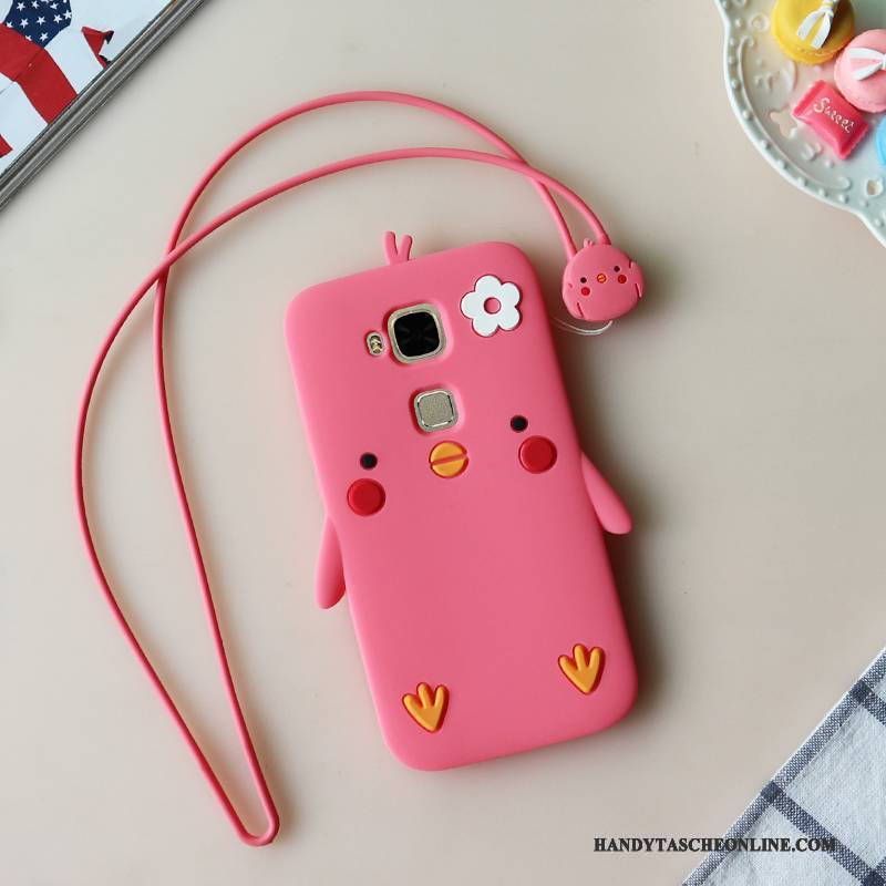 Hülle Huawei G7 Plus Karikatur Rosa Trend, Case Huawei G7 Plus Weiche Anti-sturz Nette