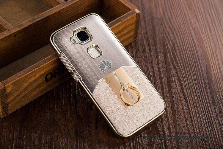 Hülle Huawei G7 Plus Metall Kunststoff Gold, Case Huawei G7 Plus Schutz Überzug Handyhüllen