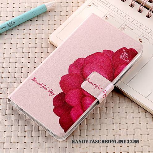 Hülle Huawei G7 Plus Schutz Anti-sturz Handyhüllen, Case Huawei G7 Plus Folio Rosa