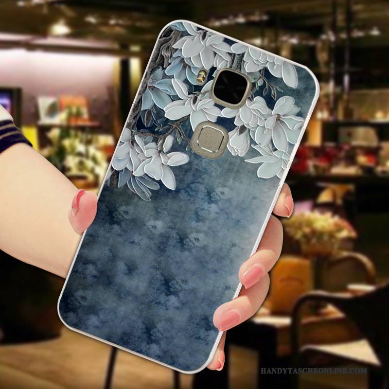 Hülle Huawei G7 Plus Schutz Anti-sturz Licht, Case Huawei G7 Plus Silikon Handyhüllen Grün