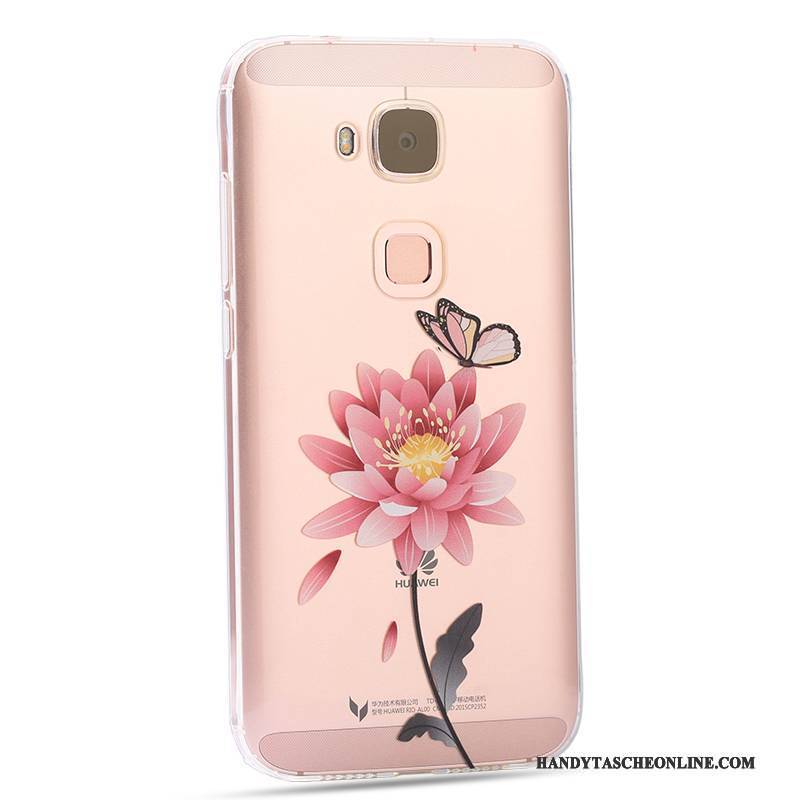 Hülle Huawei G7 Plus Schutz Persönlichkeit Handyhüllen, Case Huawei G7 Plus Weiche Rosa