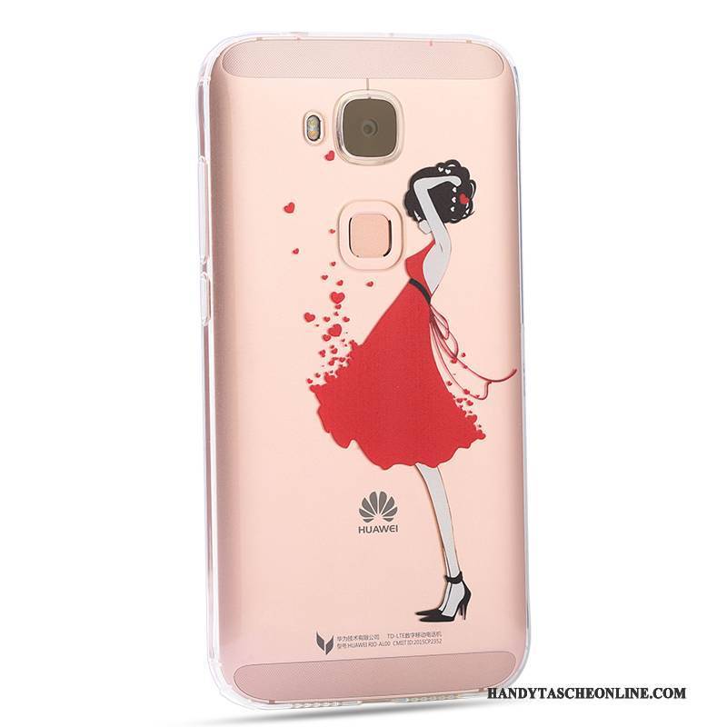 Hülle Huawei G7 Plus Schutz Persönlichkeit Handyhüllen, Case Huawei G7 Plus Weiche Rosa