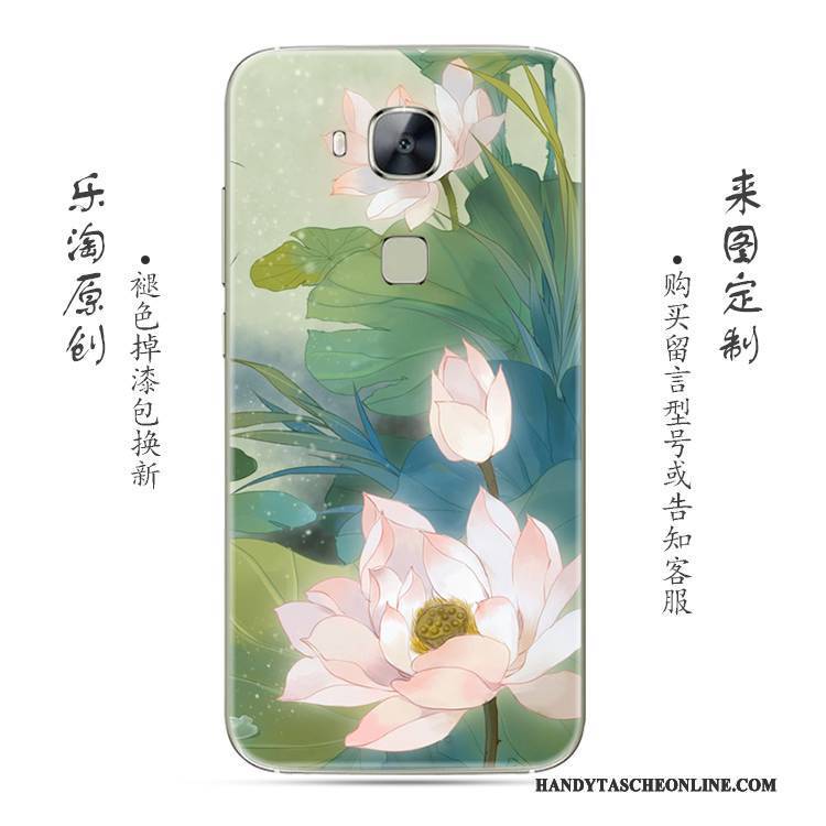 Hülle Huawei G7 Plus Silikon Blumen Handyhüllen, Case Huawei G7 Plus Weiche Rosa Rose