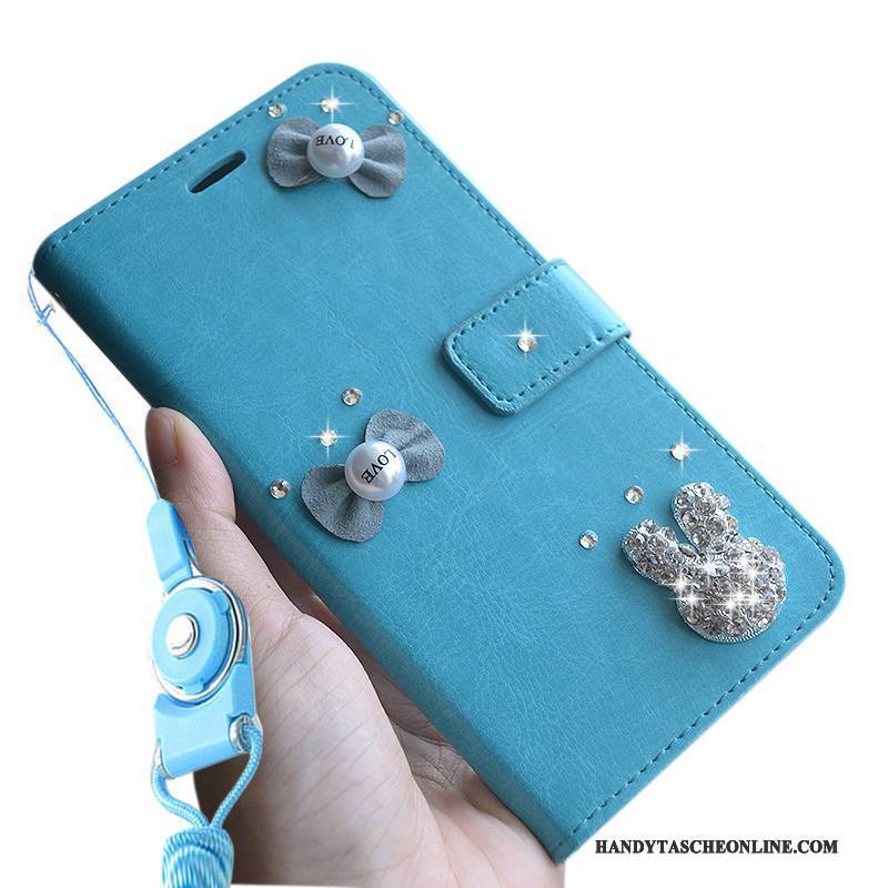 Hülle Huawei G7 Plus Silikon Handyhüllen Blau, Case Huawei G7 Plus Lederhülle