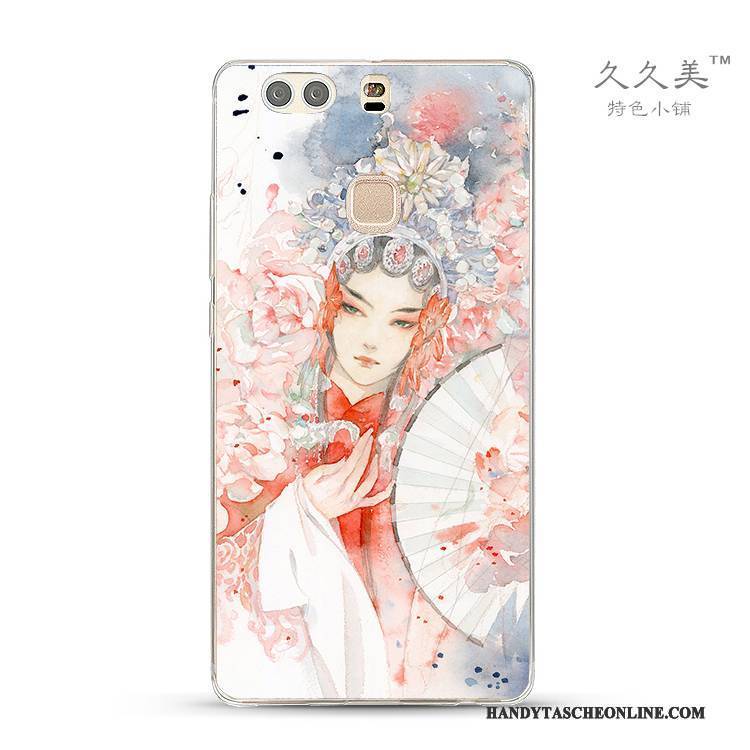 Hülle Huawei G9 Lite Farbe Handyhüllen Hua Dan, Case Huawei G9 Lite Schutz Chinesische Art Jugend