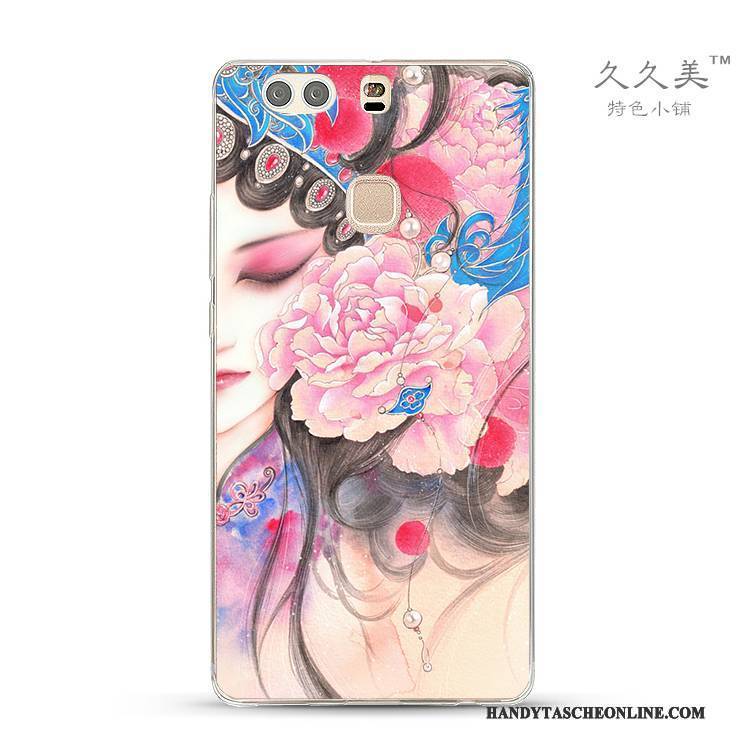 Hülle Huawei G9 Lite Farbe Handyhüllen Hua Dan, Case Huawei G9 Lite Schutz Chinesische Art Jugend