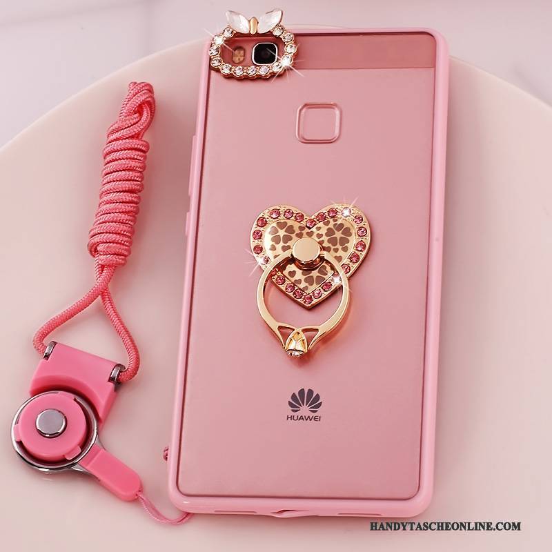 Hülle Huawei G9 Lite Silikon Rosa Jugend, Case Huawei G9 Lite Weiche Handyhüllen Hängende Verzierungen