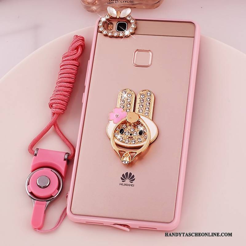 Hülle Huawei G9 Lite Silikon Rosa Jugend, Case Huawei G9 Lite Weiche Handyhüllen Hängende Verzierungen